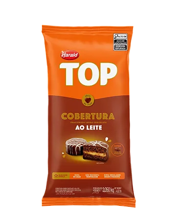 Cobertura de Chocolate Ao Leite Top Harald 2,05kg Gotas