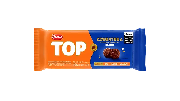Cobertura de Chocolate Blend Top Harald 1,01kg Barra