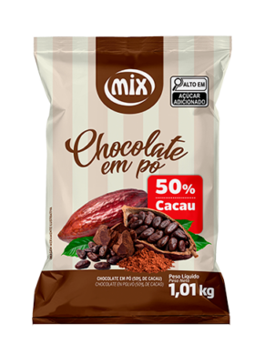Chocolate em Pó Mix 50% Cacau 1,01kg