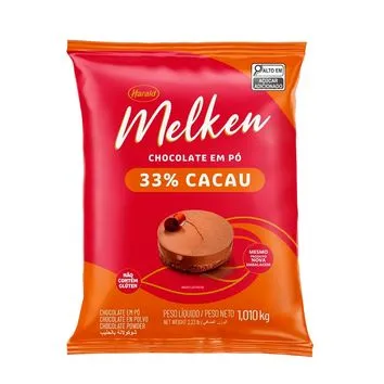 Chocolate em Pó Melken 33% Cacau 1,010kg