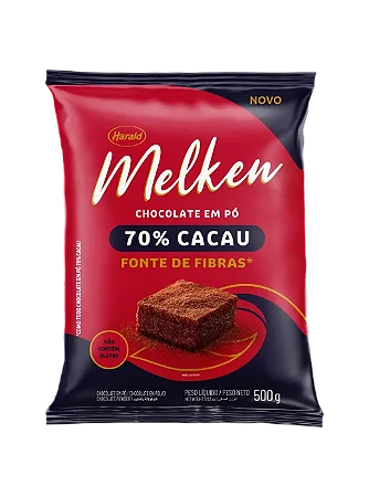 Chocolate Melken 70% Cacau 500g Pó Intenso