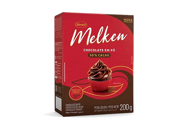 Chocolate em Pó Melken 50% Cacau 200g
