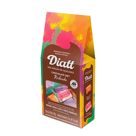 Diatt Bombom Sortido Presenteável 180g (12un x 15g)