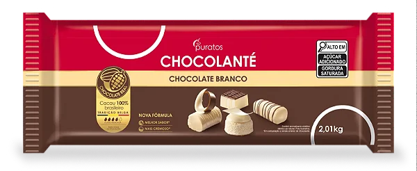 Chocolate Branco Chocolanté Barra 2,01kg Puratos