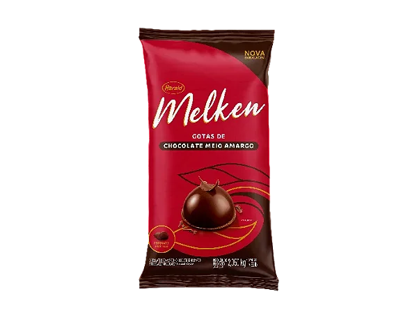 Chocolate Melken Meio Amargo Gotas 2,05kg