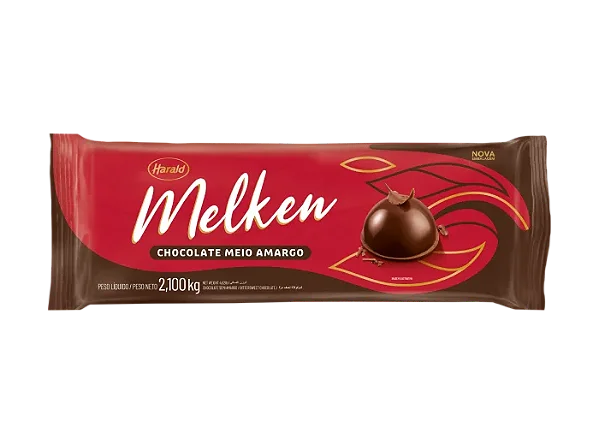 Chocolate Melken Meio Amargo Barra 2,1kg