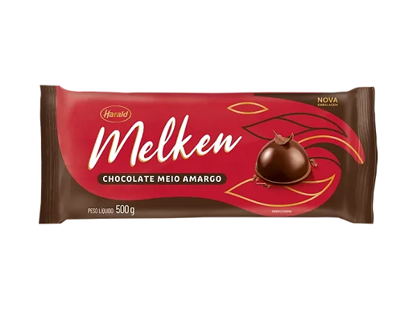 Chocolate Melken Meio Amargo 500g Barra