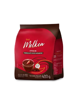 Chocolate Melken Gotas Meio Amargo 400g