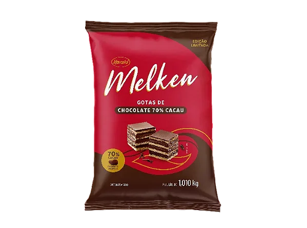 Chocolate Melken 70% Cacau Meio Amargo 1,01kg