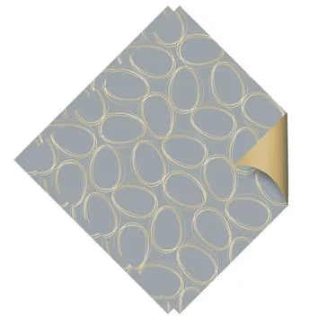Folha Dupla Face Azul Ouro 69x89cm 25 UN