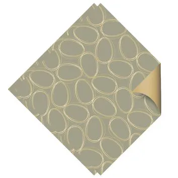 Folha Dupla Face Verde Ouro 69X89cm 25 Un