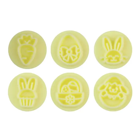 Kit Carimbos Páscoa Brilhante Amarelo 2cm