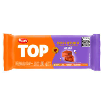 Cobertura Top Avelã Barra 1,01kg Harald