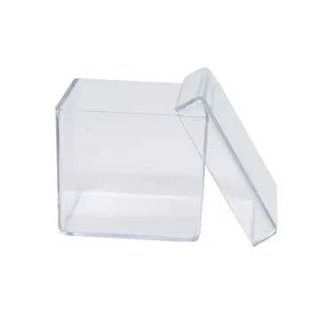 Caixa Acrílica Cristal 5x5cm 10 Unidades