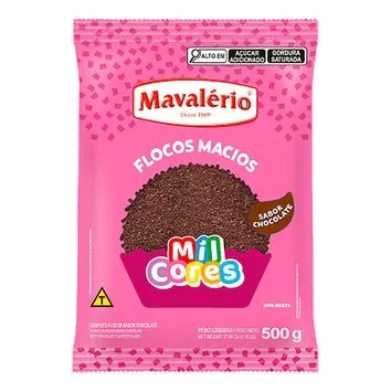 Flocos Macios Sabor Chocolate 500g Mavalério