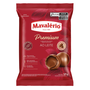 Cobertura Fracionada Chocolate Ao Leite Gotas 1,01kg Mavalério