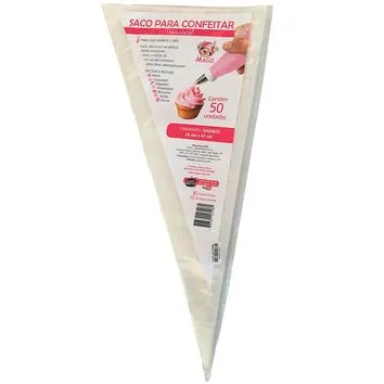 Saco de Confeitar Descartável Gigante 47x26cm 50un