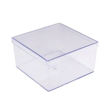 Cake Box Quadrada Cristal Bluestar 15x8x15cm Bluestar