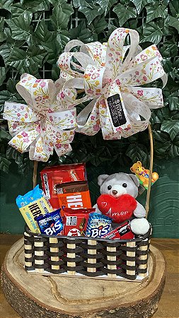 Cesta de Amor com Ursinho