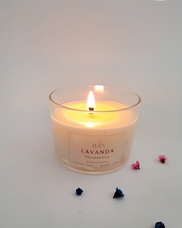 Kit 3 Velas Aromáticas – Lavanda, Alecrim e Flor de Cerejeira