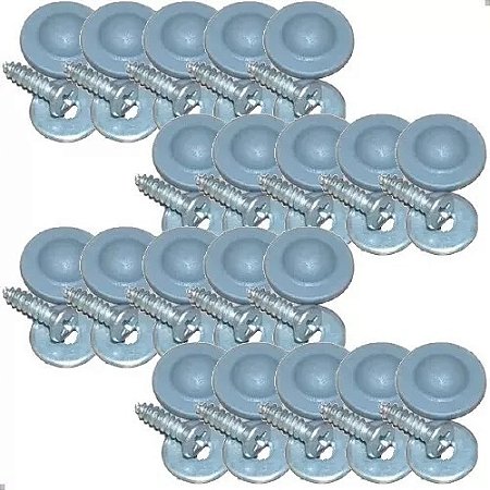 1 Kit Parafuso Forro Porta Fusca Brasilia Kombi Cinza