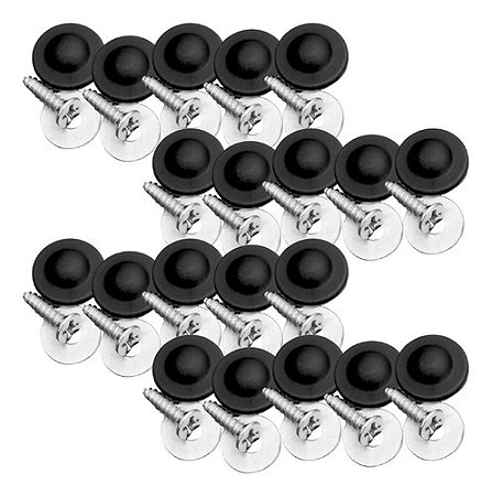 1 Kit Parafuso Forro Porta Fusca Brasilia Kombi Preto