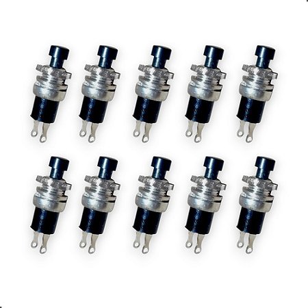 10 Botão Auxiliar Partida Frio Buzina Injetor Universal 32mm