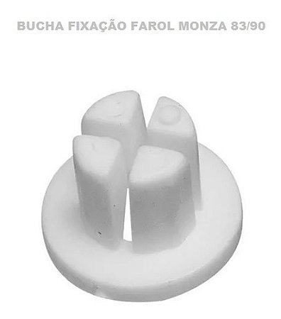 10 Bucha Fixação Farol Monza 83/90 Chevete Chevy-500 Marajo