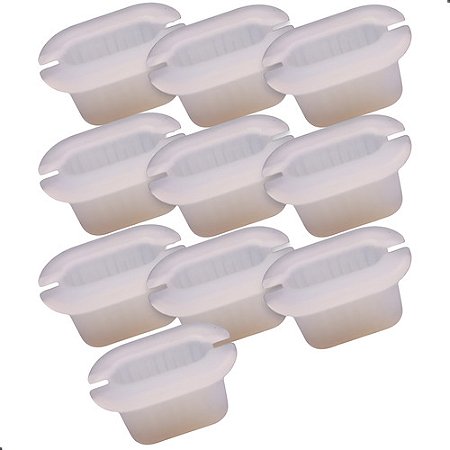 10 Buchas Soleira Interna Fiat Novo Uno Grand Siena Tipo  Branco