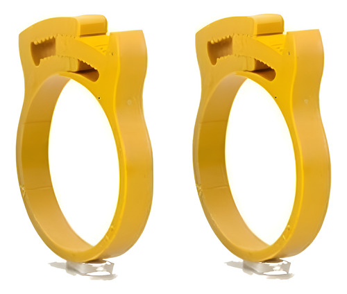 10 Pcs  Abracadeira Plastica 24,0 X 27,30 Rapida Mangueira  Amarelo