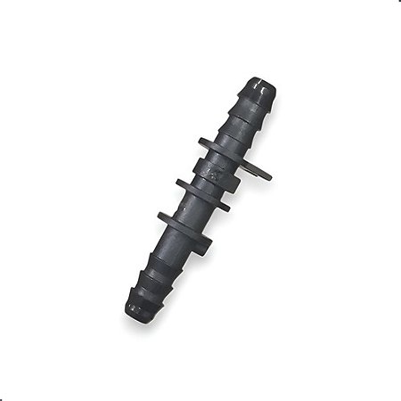 10 Unidades Emenda Mangueira X Mangueira 8mm X 8mm Preto