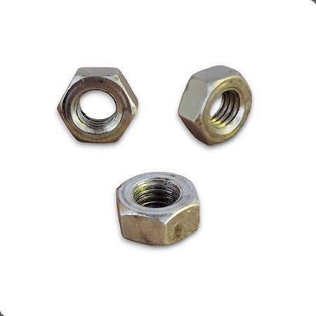 100 Unidades Porca M8 P/ Parafuso 8mm  - Utiliza Chave 13 Mm