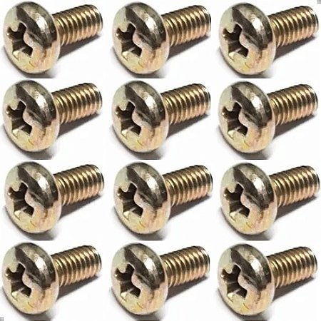 12 Parafuso Fixação Comutador Vw Gol Quadrado - Kombi 97/14