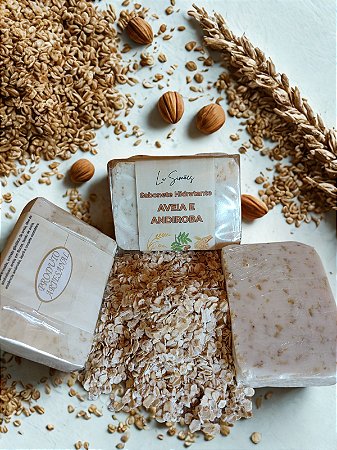 AVEIA E ANDIROBA - SABONETE HIDRATANTE, SUAVISANTE E ESFOLIANTE