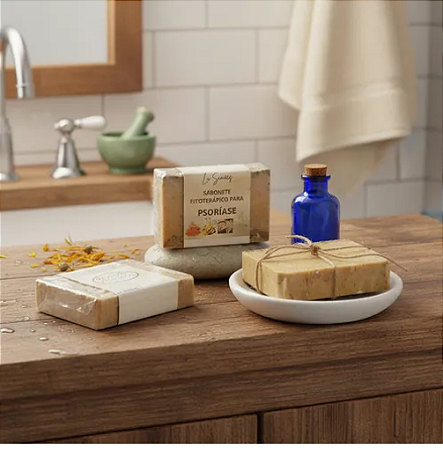 PSORÍASE - SABONETE FITOTERÁPICO, ANTIFÚNGICO, CICATRIZANTE, ANTI-INFLAMATÓRIO E ANTIBACTERIANO