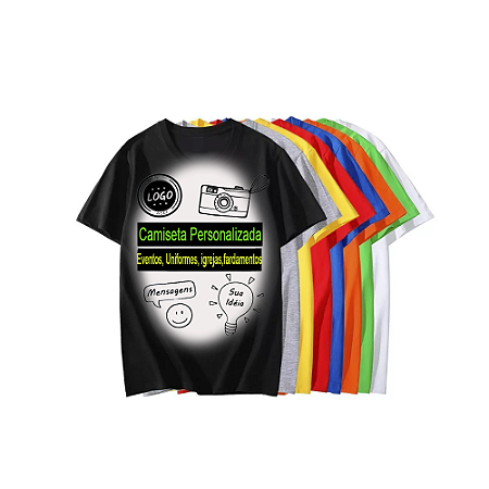 Camiseta colorida Personalizada
