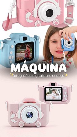 Câmera Infantil Digital Portátil com Tela LCD e Jogos 🎀 | Aprendizado e Diversão | Confort Kids