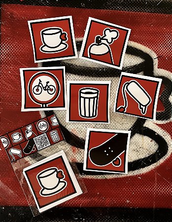 JOGO DA MEMÓRIA DE RUA | Pack de adesivos