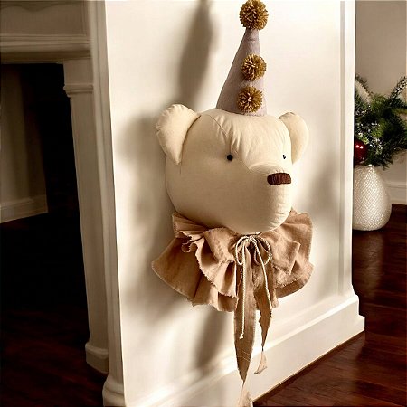 Cabeça de Urso Decoração Infantil