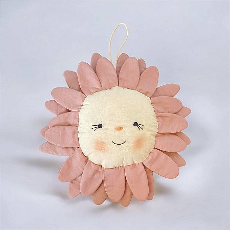Pendente Flor de Tecido Decorativo