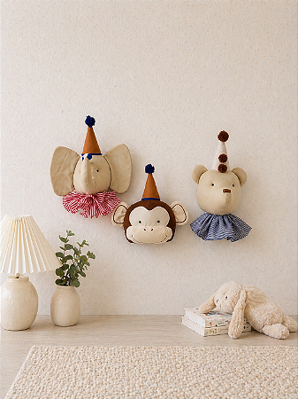 Cabeças Decorativas de Animais para Quarto Infantil
