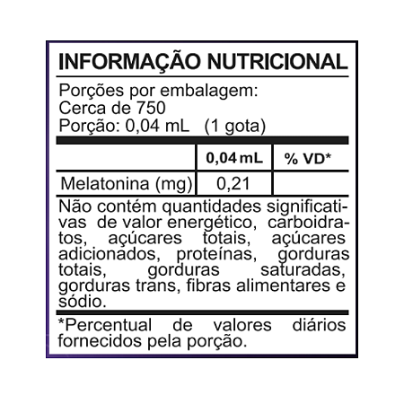 Melatonina gotas - 30 mL