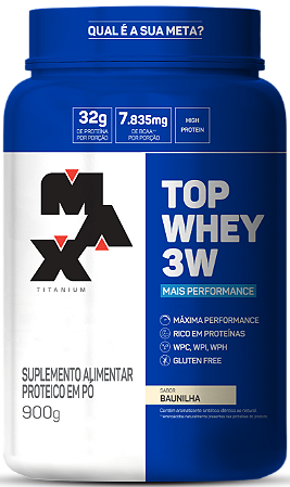 Top Whey 3W (900g) - Max Titanium