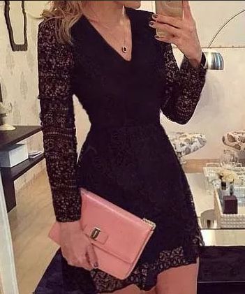 vestido preto rodadinho