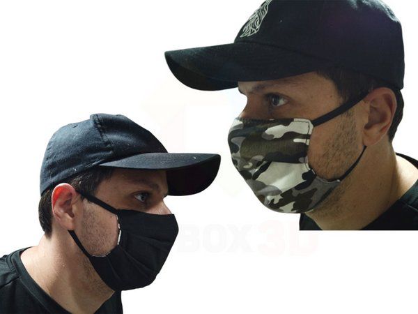 Mascara De Proteção Corona vírus Respiratória Lavável Dupla Face