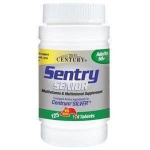 Multivitamínicos Sentry SENIOR (50+) , 125 Tabletes , 21st Century