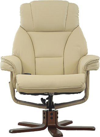 Poltrona Reclinável Cloud em Couro com 6 Pontos de Massagem