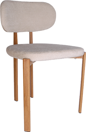 Kit 2 Cadeiras Siena Tecido com Pés Metálicos