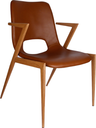 Kit 2 Cadeiras Enzo Estofadas em Tecido e Espuma com Pés Metálicos