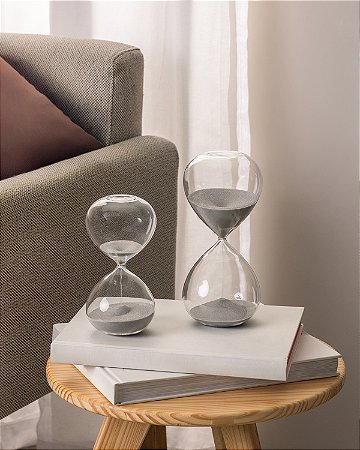 Ampulheta de Vidro Borossilicato 10,5cm x 10,5cm x 22,5cm - Wolff